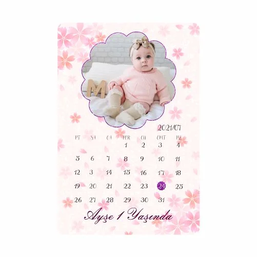 Takvim Tasarımlı Doğum Günü Magnet